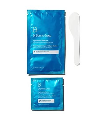 Dr Dennis Gross Hyaluronic Marine Modeling Mask: for Dehydrated Skin, Dull Complexion &amp; Fine Lines and Wrinkles, 4 Treatments
