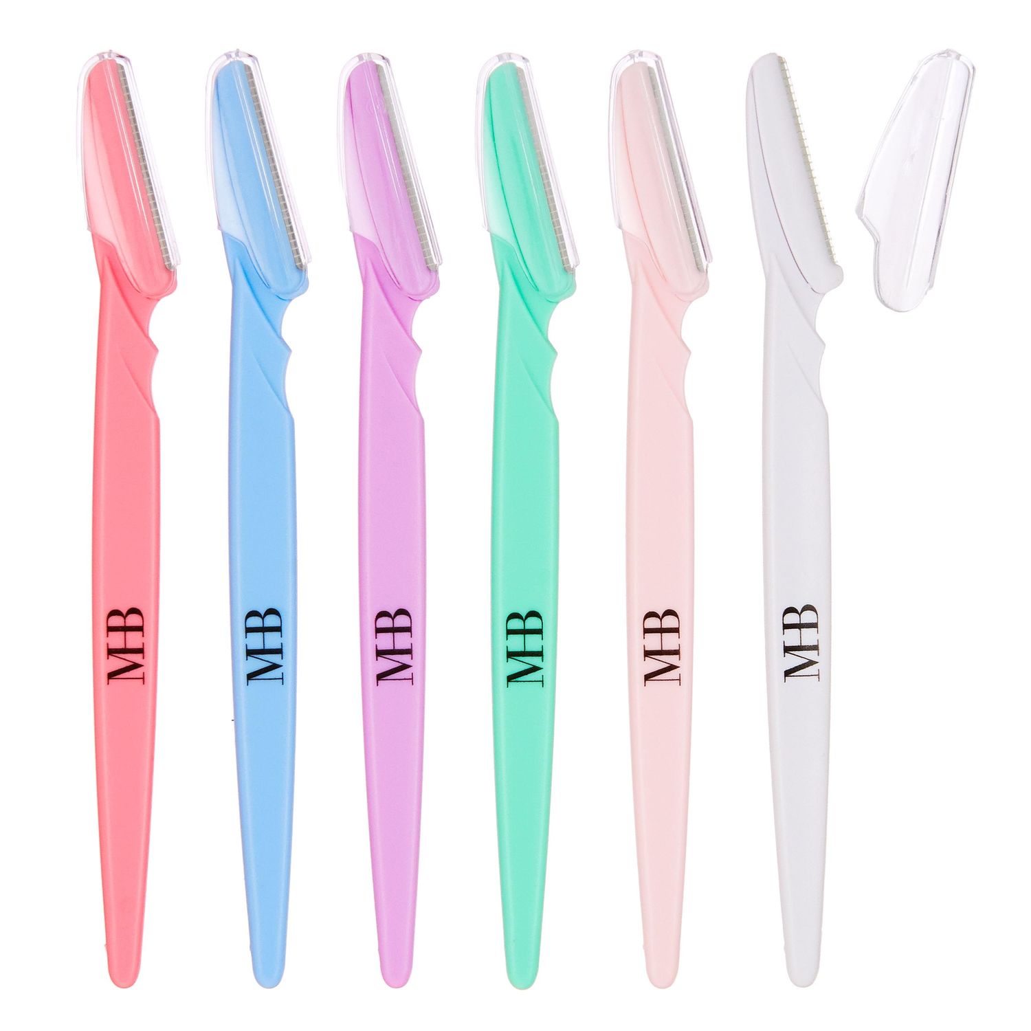 Expressions 6pc Face &amp; Body Razors - 6-Pack Premium Professional Disposable Razors for Smooth, Flawless Skin Dermaplaning Tool, Face &amp; Eyebrow Razor