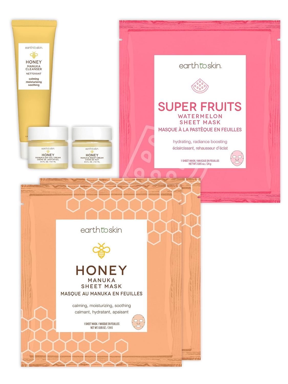 Earth To Skin Honey Travel Set