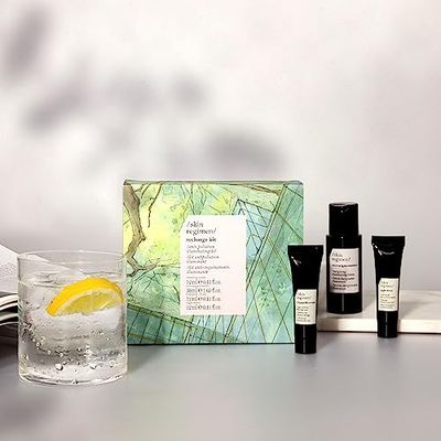 /skin regimen/ Recharge Kit, an Anti-Pollution Illuminating Set, Including Cleansing Cream, Microalgae Essence, Tripeptide Cream &amp; Night Detox | 4 Piece