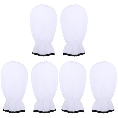 3pairs Women Lotion Cover Warming Paraffin Gloves Care Hand Spa Hot Essential Heat Heated Mittens Gel Dry, Skin Opening Covers Larger for