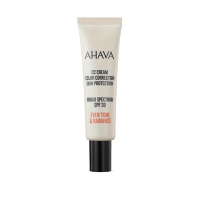 AHAVA Even Tone &amp; Radiance CC Cream, Color &amp; Skin Protection, Broad Spectrum, SPF 30 - Lightweight Sheer Color Correcting Cream to even out skin tone, enriched with exclusive Osmoter, 1 Fl.Oz