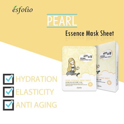 Esfolio Pure Skin Mask Box, Pearl Essence, 11.8 Ounce