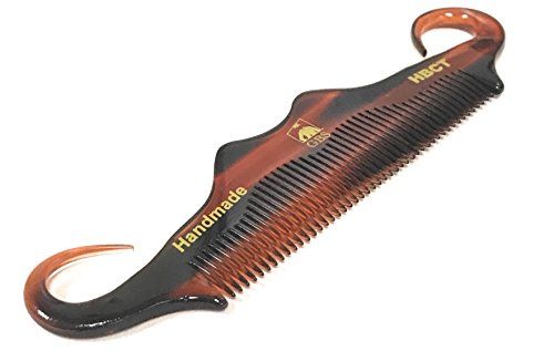 G.B.S Handmade Cellulose Acetate Grooming Mens Mustache Comb