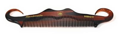 G.B.S Handmade Cellulose Acetate Grooming Mens Mustache Comb