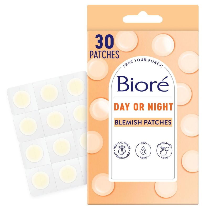 Biore Pimple Patches, Cover &amp; Conquer Blemish Patch, Medical Grade Ultra-Thin Hydrocolloid for Covering Zits and Blemishes, HSA/FSA Approved, 30 Count