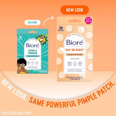 Biore Pimple Patches, Cover &amp; Conquer Blemish Patch, Medical Grade Ultra-Thin Hydrocolloid for Covering Zits and Blemishes, HSA/FSA Approved, 30 Count