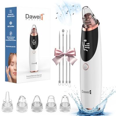 Daweir Blackhead Remover Pore Vacuum - Pimple Extractor Tools Pore Cleaner toolfor Face &amp; Nose