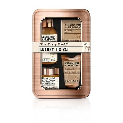 Baylis &amp; Harding Gift Set for Men - The Fuzzy Duck Bergamot, Mens Hemp &amp; Sandalwood