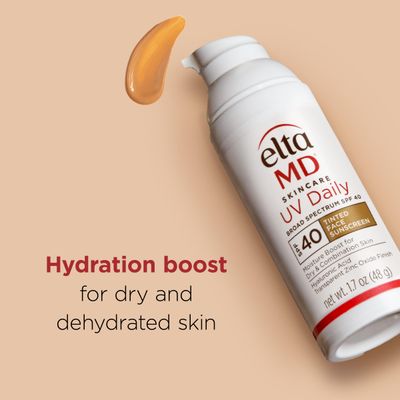 EltaMD UV Daily SPF 40 Tinted Face Sunscreen Moisturizer, Lightweight Tinted Sunscreen for Face Moisturizers, 1.7 oz Pump