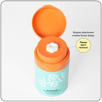 Bubble Skincare Slam Dunk Face Moisturizer - Hydrating Face Cream for Dry Skin Made with Vitamin E + Aloe Vera Juice for a Glowing Complexion - Skin Care with Blue Light Protection (50ml)