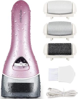 Electric Feet Callus Removers Rechargeable,Portable Electronic Foot File Pedicure Tools, Electric Callus Remover Kit,Professional Pedi Feet Care Perfect for Dead,Hard Cracked Dry SkinPink