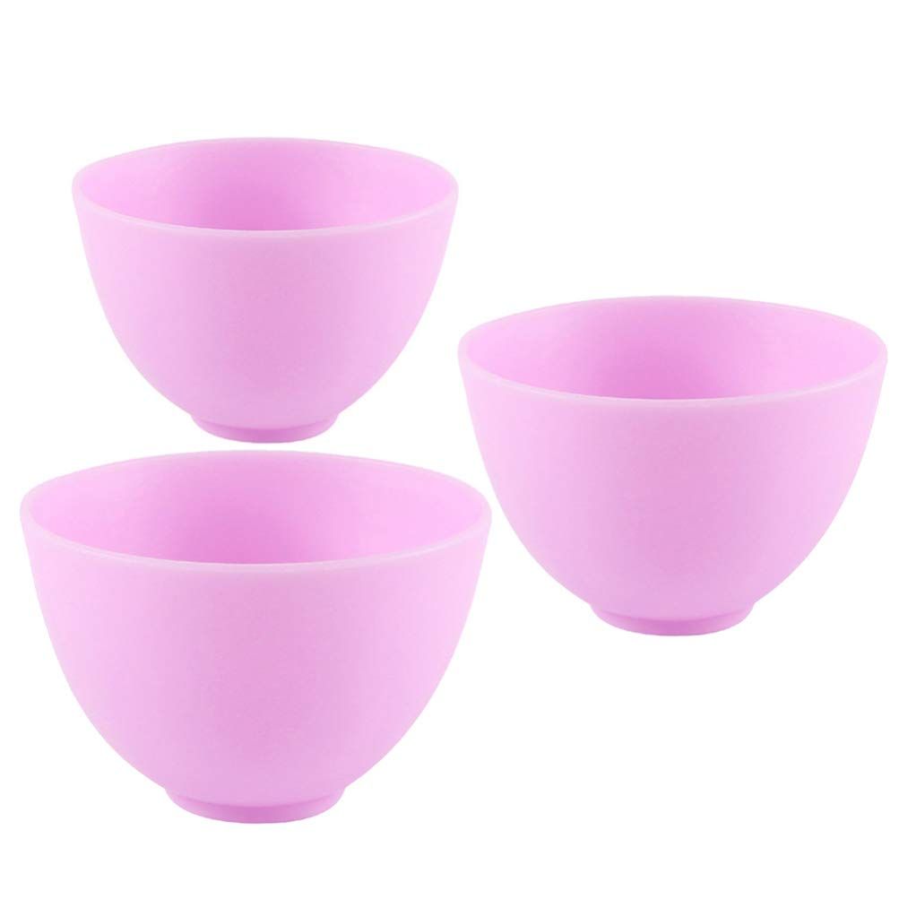 Healeved Silicone Face Mask Mixing Bowl SetFacial Bowls EstheticianSilicone Bowls For Facial Mask, Diy Mud Mask And Other Skincare Products - 3 Size