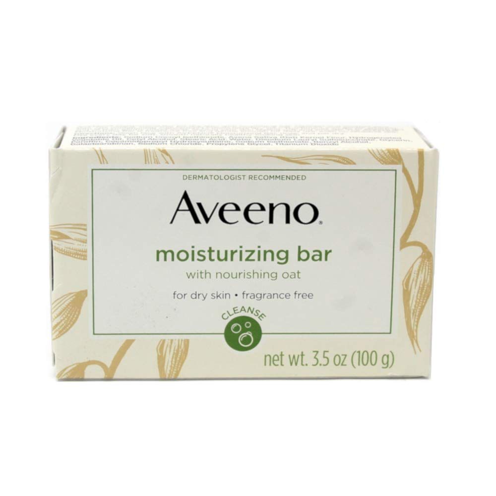 AVEENO Naturals Moisturizing Bar for Dry Skin 3.50 oz (Pack of 8)