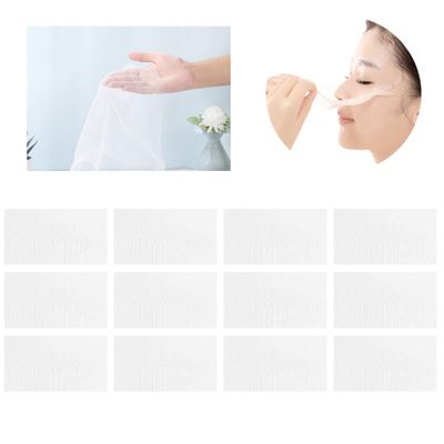 100pcs Gauze Facial Mask, Strong Water Absorption Facial Mask Sheet High Frequency Facial Treatments DIY Face Mask for Esthetician Spa Beauty Salons