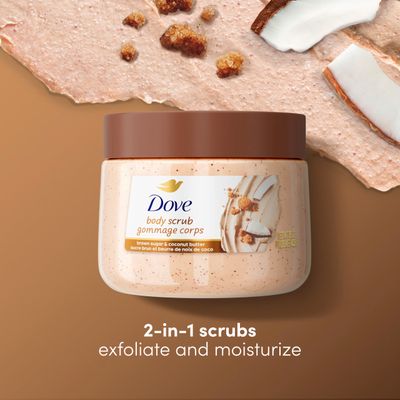 Dove Body Scrub Brown Sugar &amp; Coco 15 Oz