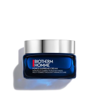 Biotherm Homme Force Supreme Cream, Multi-correcting And Anti-aging Men&#39;s Cream. Enriched With Youth Algae Extracts &amp; Firming Pro-xylane, Skin Looks Youthful And Firmer As If Restored, 1.7 Fl. Oz.