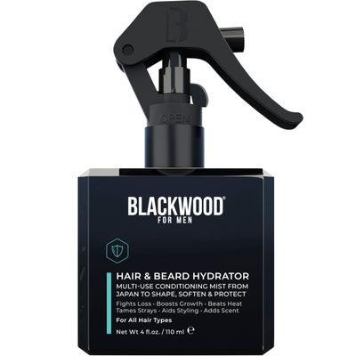 Blackwood For Men Hair &amp; Beard Hydrator Spray - Vegan &amp; Natural Leave-In Conditioner - Moisturizes, Texturizes, &amp; Detangles - Ideal for Beard Growth and Care - Men&#39;s Grooming Essential (4 oz.)