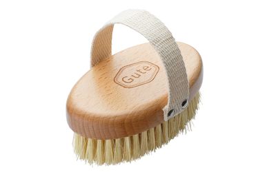 Gute Professional Dry Skin Body Brush, Dry Brush with Cactus/Vegetable Bristles (Firm/Extra Firm Bristles)
