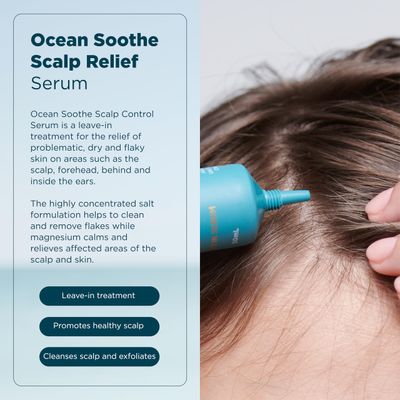 Abundant Natural Health Ocean Soothe Scalp Relief Serum with Highly Concentrated Magnesium Salt for Dry and Flaky Skin, Quick Absorption, All Natural and Fragrance-Free Leave-In Scalp Treatment, 50mL