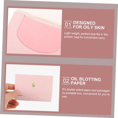 300pcs Sheets makeup blotting paper face wipes oil absorbing paper facial oil wipes oil blotting paper blotting papers for oily skin remove oil tissue Oil absorbent pad
