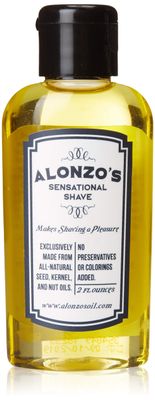 Alonzo&#39;s Sensational Shave - Shaving Oil for Men (1-Pack, 2 Oz Bottle) All-Natural Pre-Shave &amp; After Shave Oil for Face and Body - Moisturizes &amp; Calms Irritated Skin from Razor Burn