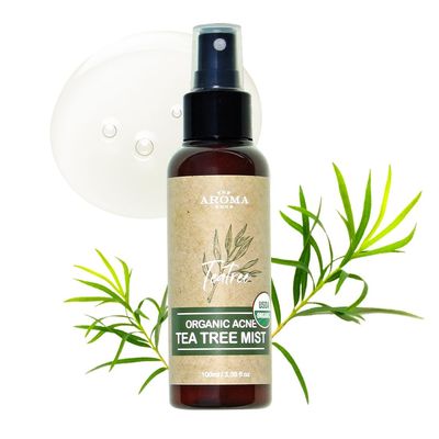 [USDA Certified] TheAromaShop Organic Acne Tea Tree Mist Korea Atonanda Facial &amp; Bag &amp; Body &amp; Face Spray -Acne Skin Care Natural Ingredients - 3.38 fl. oz