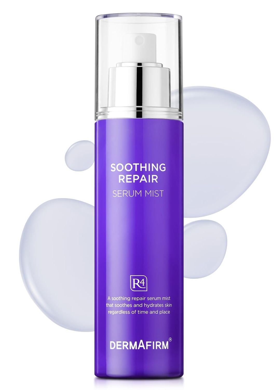 Dermafirm Soothing Repair Facial Serum Hydrating Mist R4 | Face Mist Hydrating Spray for Dark Spots w/Eucalyptus, Peptide &amp; Collagen | Gentle for All Skin Types No Animal Trials No Paraben 3.38 fl oz