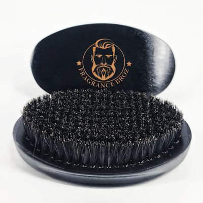 Fragrance Broz Premium Beard Brush for Men - Professional Grooming Tool for Beard Care &amp; Styling - Natural Bristle Facial Hairbrush - Luxury Beard Maintenance Accessory