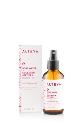 Alteya Organics Rose Water Face Toner with Collagen Peptides and Hyaluronic Acid - 4 Fl Oz/ 120mL
