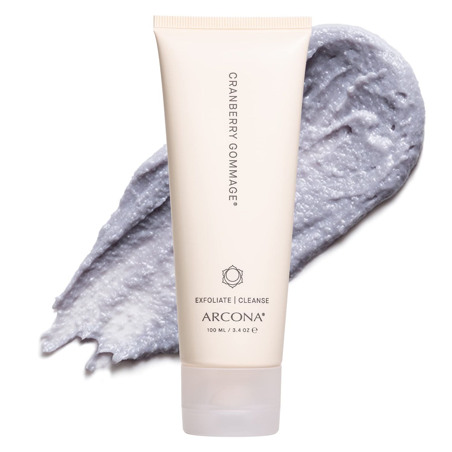 Arcona Cranberry Gommage - Award Winning Natural Exfoliating Face Scrub for Deep Cleansing &amp; Pore Refining - Facial Scrubs for Women, Exfoliation with Enzymes &amp; Minerals, 3.4 oz, Made In The USA