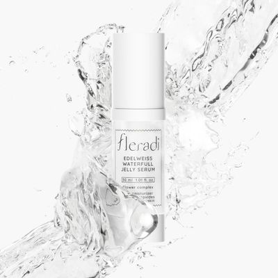 Fleradi Edelweiss Essence: 30% Flower Extract Jelly Serum - Non-Sticky Hydration, Crafted by Renowned Korean Skincare Experts