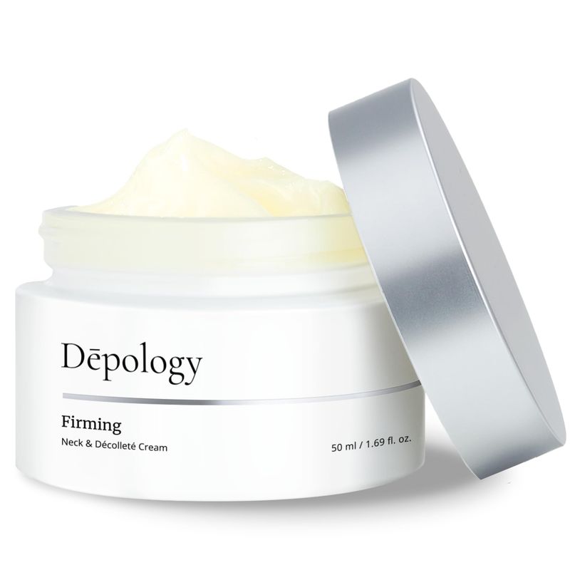 depology Firming Neck &amp; Dcollet Cream, Anti-Aging Neck Cream for Tightening and Wrinkles with IDEALIFT4%, Retinol, Collagen, Multi-HA Complex, Korean Skin Care Product 1.69 fl. oz