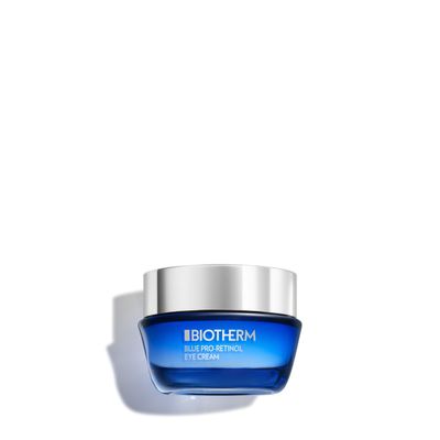 Biotherm Blue Pro-Retinol Wrinkle Smoothing Eye Cream, Anti-Wrinkle and Dark Circles Eye Care with Biotech Plankton &amp; Pro-Retinol, Smoothes and Brightens, Ophthalmologically Tested, Vegan, 0.51 Fl. Oz