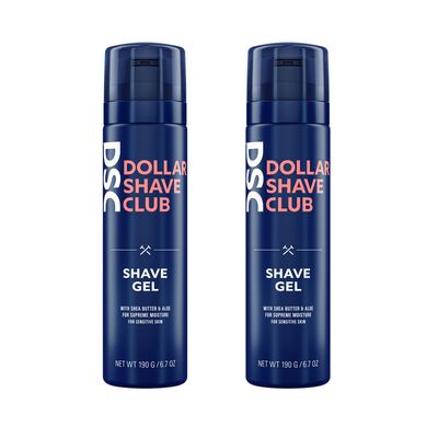 Dollar Shave Club | Shave Gel 6.7 ounce (2 Pack) | Moisturizing Shaving Gel for Sensitive Skin