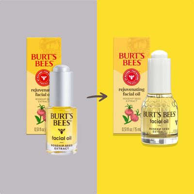 Burt's Bees Gua Sha Face Oil With Rosehip Seed Extract, Reduces Appearance of Fine Lines and Wrinkles, Use with Ice Roller &amp; Facial Tools, Natural Origin Skin Care, 0.51 fl. oz.