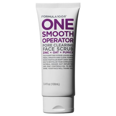 Formula 10.0.6 One Smooth Operator (3.4 Fl. Oz.) Pore Clearing Face Scrub that Leaves Skin Fresh, Smooth &amp; Clear -Vegan, Paraben-Free &amp; Cruelty-Free