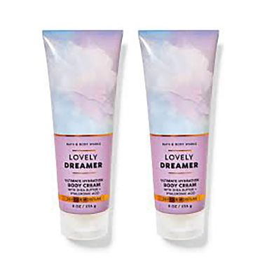 Bath &amp; Body Works Lovely Dreamer Ultra Shea Body Cream, 8oz Each, Pack of 2 (Lovely Dreamer)