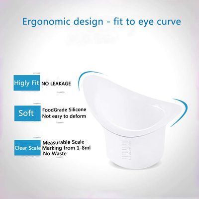 FOYARA Eye Bath Silicone Eye Wash Cup Set of 12 for Refresh and Clean Tired Eyes