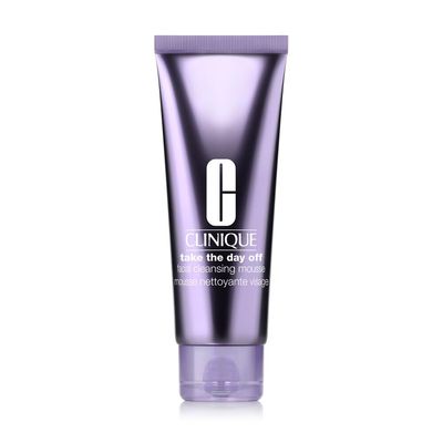 Clinique Take The Day Off Facial Cleansing Mousse With Hyaluronic Acid + Glycerin | Dissolves Makeup, Sunscreen + Pollution, 4.2 Fl Oz