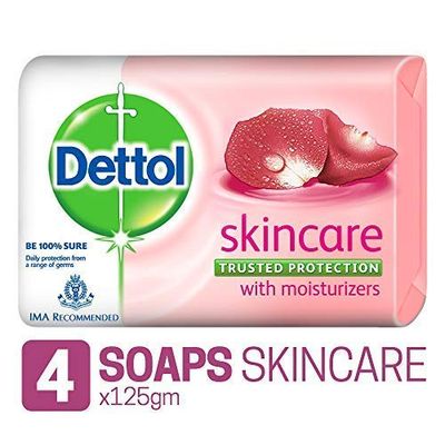 Dettol Skincare Soap, 125g (Pack of 4)