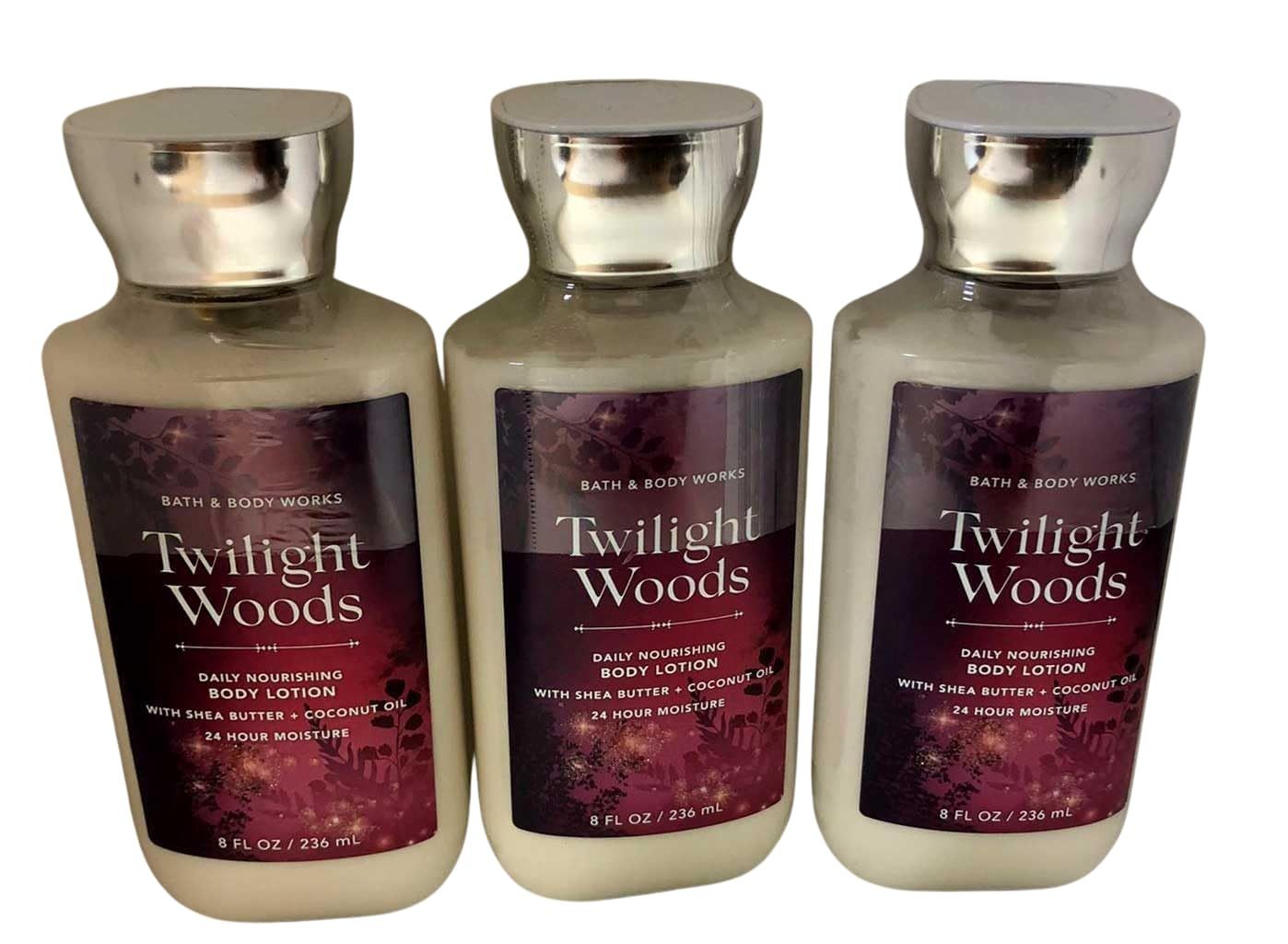 Bath &amp; Body Works Twilight Woods Signature Collection Body Lotion 8 fl oz (236 ml) - New Formula (3 Pack)