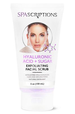 Face Exfoliating Scrub Hyaluronic Acid &amp; Sugar Face Wash - 5 Oz