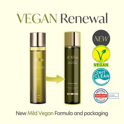 d'alba Piedmont Italian White Truffle Mild Skin Balancing Vegan Toner, Mild pH Formula, Suitable for Sensitive Skin, Lightweight Finish