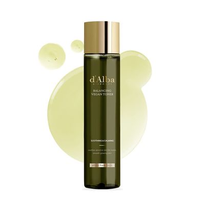 d&#39;alba Piedmont Italian White Truffle Mild Skin Balancing Vegan Toner, Mild pH Formula, Suitable for Sensitive Skin, Lightweight Finish