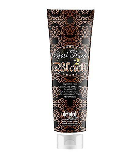 Devoted Creations Fast Track 2 Black Dark Tan Maximizer Tanning Lotion 8.5 Ounce