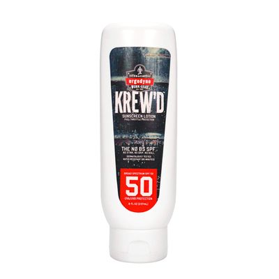 Ergodyne KREW&#39;D 6351 Sunscreen Lotion, Broad Spectrum, SPF 50, 8 oz