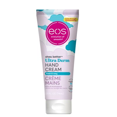 eos Shea Better Hand Cream- Fresh &amp; Cozy, 24-Hour Moisture Skin Care, Lasts Through Hand Washing, 2.5 fl oz