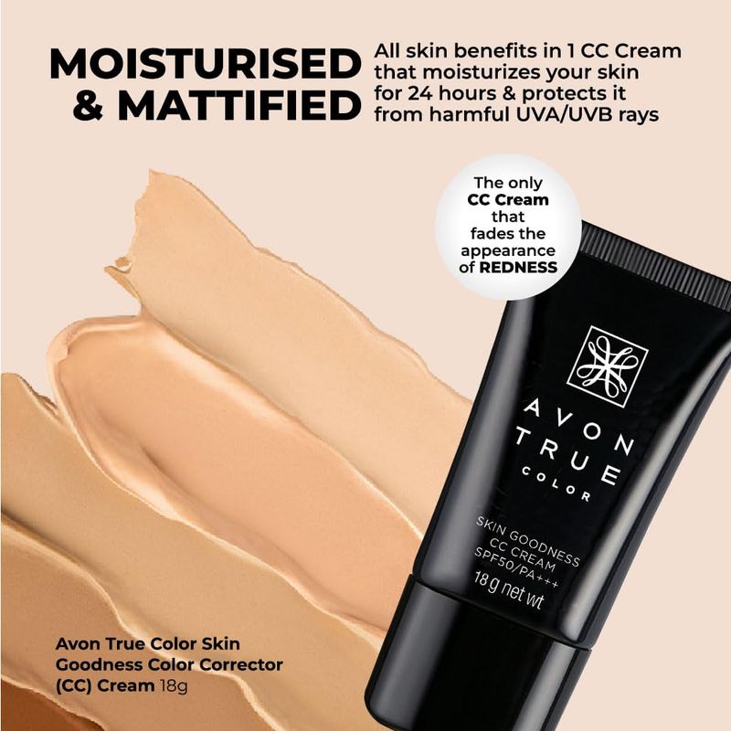 Avon Skin Goodness CC Cream, Medium Wheat (25024), 18g