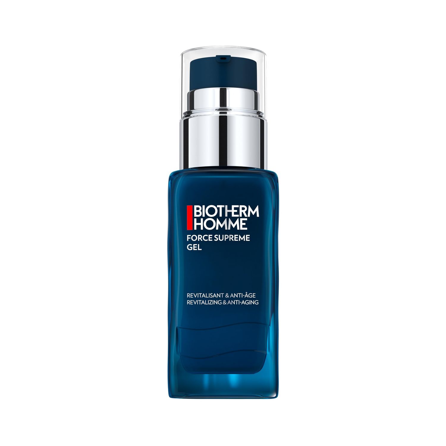 Biotherm Homme Force Supreme Gel, a Revitalizing &amp; Anti-Aging Gel Cream for Men with Pro-Xylane and Blue Algae for Firmer Skin and Suppler Skin, Anti-Aging Skincare, 1.7 Fl. Oz.